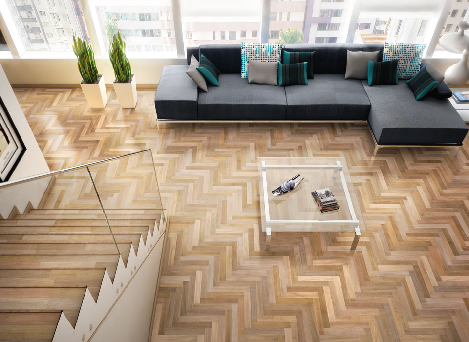 Pisos de madeira arquidicas Integrando com laminado e porcelanato